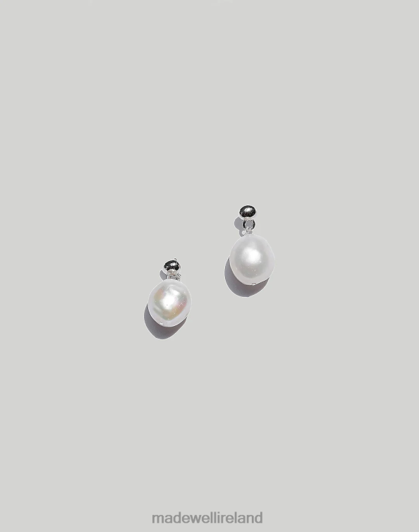 Jewelry Silver 6266T1934 Madewell MUNS Perla Earrings Women