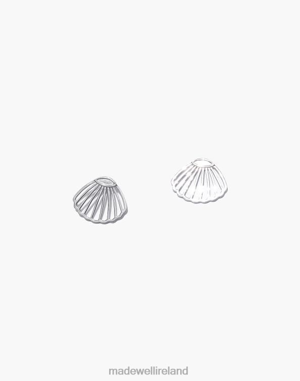 Jewelry Silver 6266T1975 Madewell MUNS Concha Earrings Women