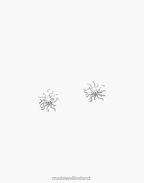 Jewelry Silver 6266T1983 Madewell MUNS Sol Earrings Women