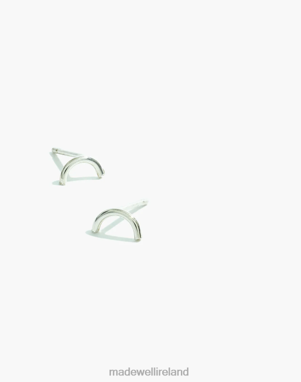 Jewelry Silver 6266T2452 Madewell YEAR 901 Sterling Half Dome Earrings Women