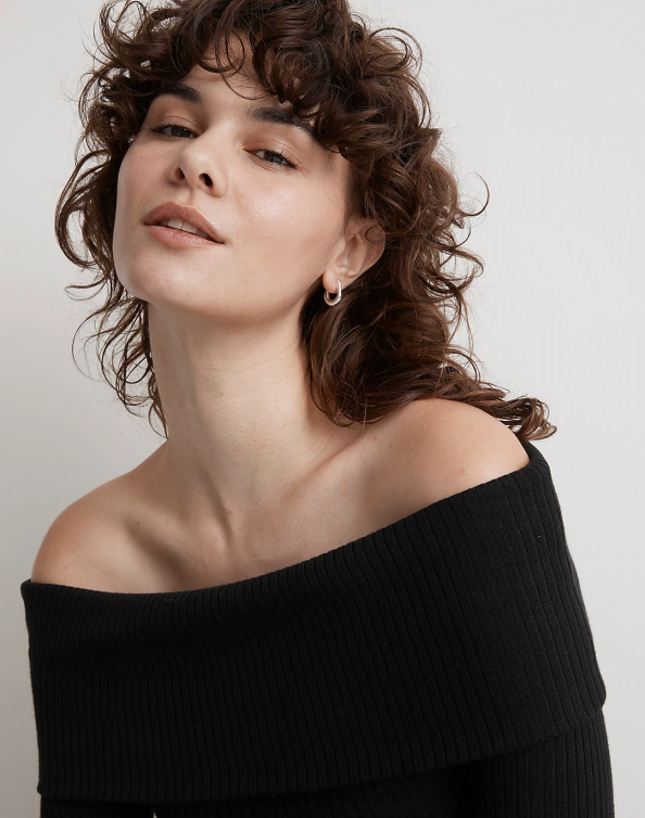 Jewelry Sterling Silver 6266T852 Madewell The Collection Chunky Huggie Hoop Earrings Women