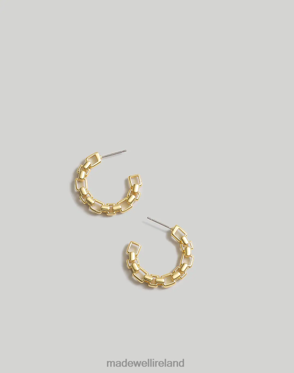 Jewelry Vintage Gold 6266T865 Madewell Mixed Chain Hoop Earrings Women