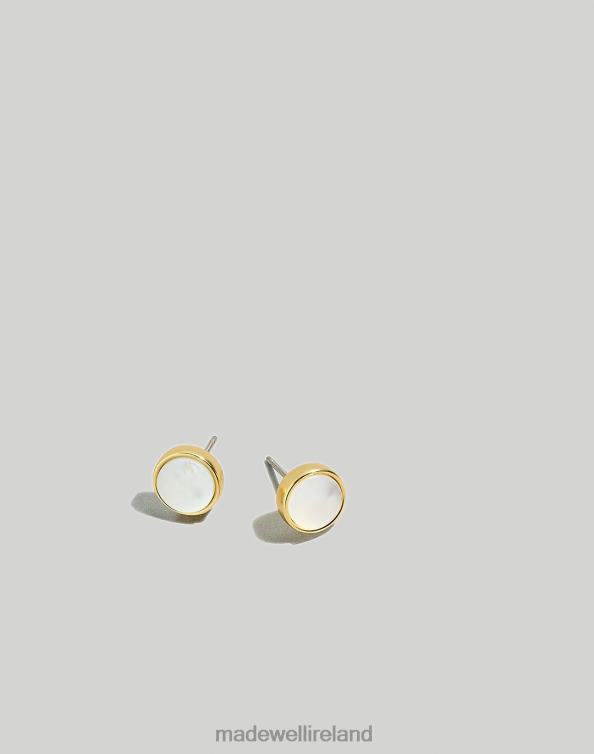 Jewelry Vintage Gold 6266T894 Madewell Pearl Oyster Stud Earrings Women