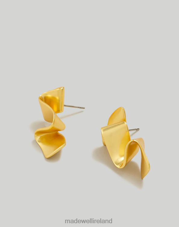 Jewelry Vintage Gold 6266T925 Madewell Metal Ribbon Statement Earring Women