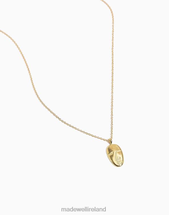 Accessories Gold 6266T1485 Madewell Katie Dean Jewelry Artist Face Necklace Women
