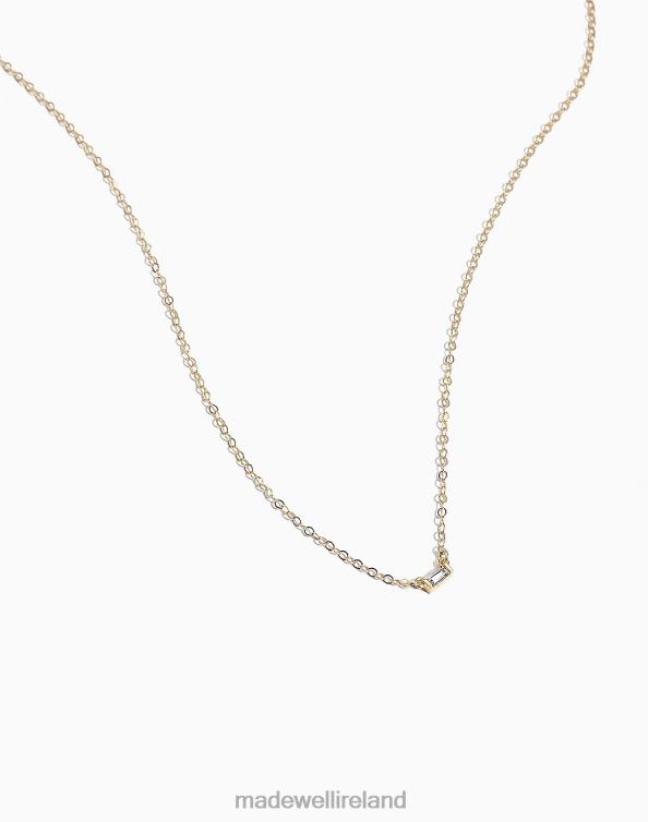 Accessories Gold 6266T1488 Madewell Katie Dean Jewelry Baguette Necklace Women