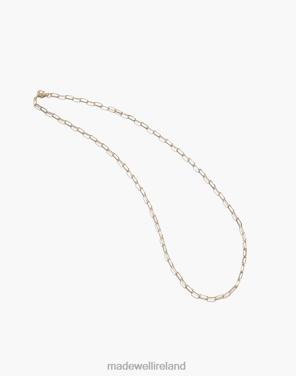 Accessories Gold 6266T1894 Madewell Maslo Jewelry Drawn Cable Chain Necklace Women