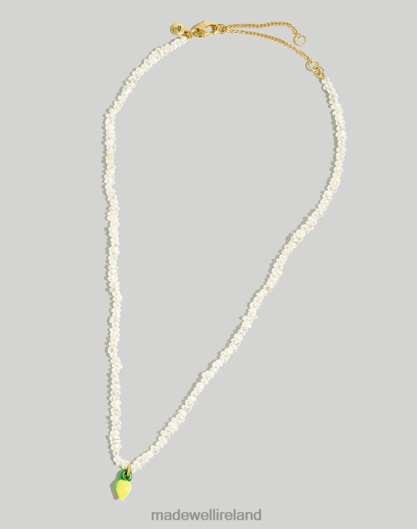 Jewelry Chamomile 6266T966 Madewell Enamel Lemon Pendant Necklace Women