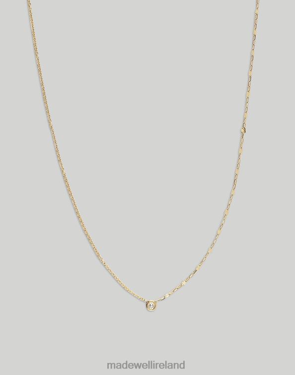 Jewelry Gold 6266T1732 Madewell Kinn Two in One Round Diamond Necklace Women