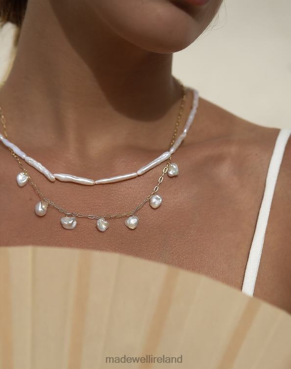 Jewelry Gold 6266T1941 Madewell MUNS Sofia Pearl Necklace Women