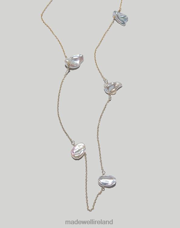 Jewelry Gold 6266T1942 Madewell MUNS Marea Pearl Necklace Women