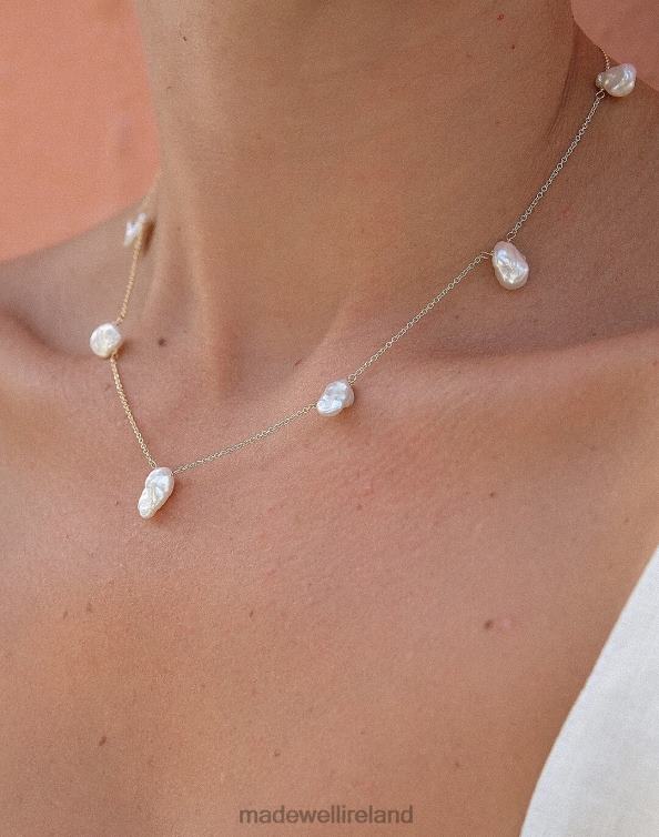 Jewelry Gold 6266T1942 Madewell MUNS Marea Pearl Necklace Women