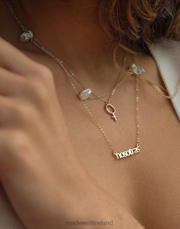 Jewelry Gold 6266T1942 Madewell MUNS Marea Pearl Necklace Women