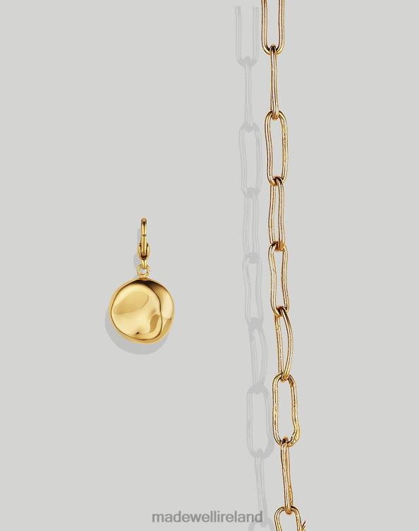 Jewelry Gold 6266T2247 Madewell SOKO Mini Bahari Necklace Charm & Mini Ellipse Link Necklace Set Women