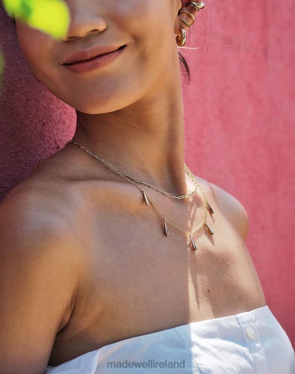 Jewelry Gold 6266T2257 Madewell SOKO Dash Layered Necklace Women