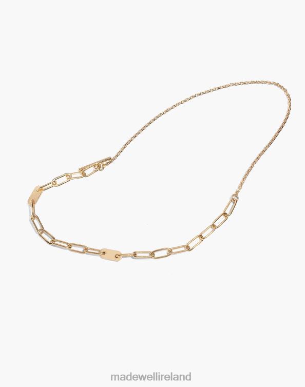 Jewelry Gold 6266T2275 Madewell Soko Delicate Ellipse Collar Necklace Women