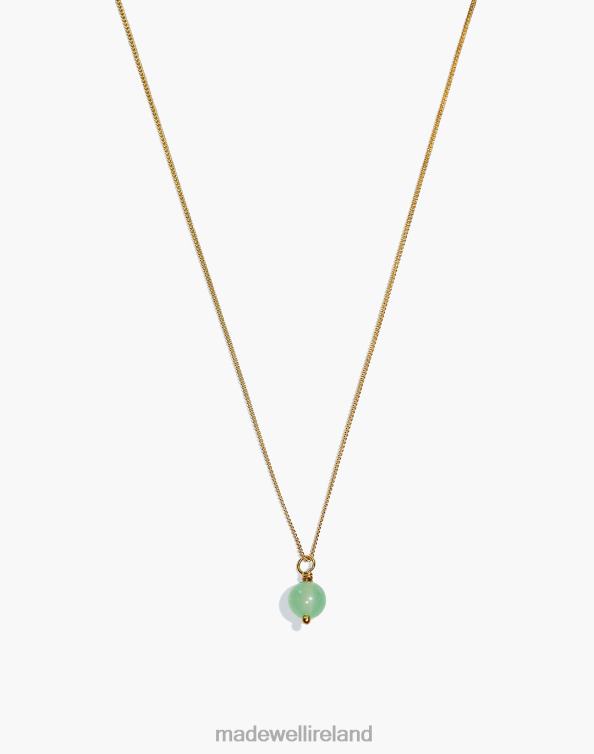 Jewelry Gold 6266T2445 Madewell YEAR 901 Jade Drop Necklace Women