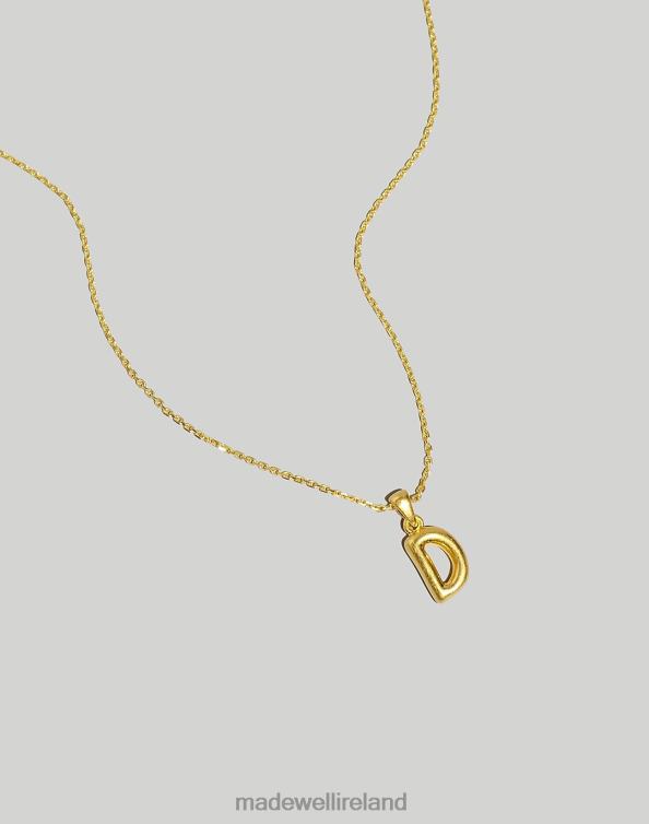 Jewelry Letter U 6266T956 Madewell Puffy Letter Pendant Necklace Women