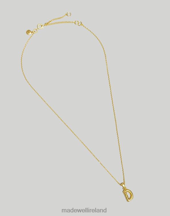 Jewelry Letter U 6266T956 Madewell Puffy Letter Pendant Necklace Women