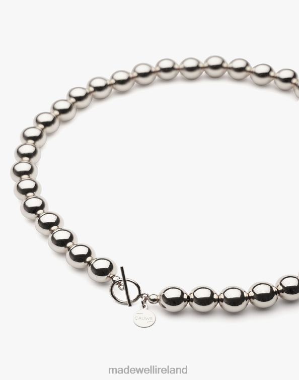 Jewelry Silver 6266T1387 Madewell Charlotte Cauwe Studio Bead Necklace 10mm Women