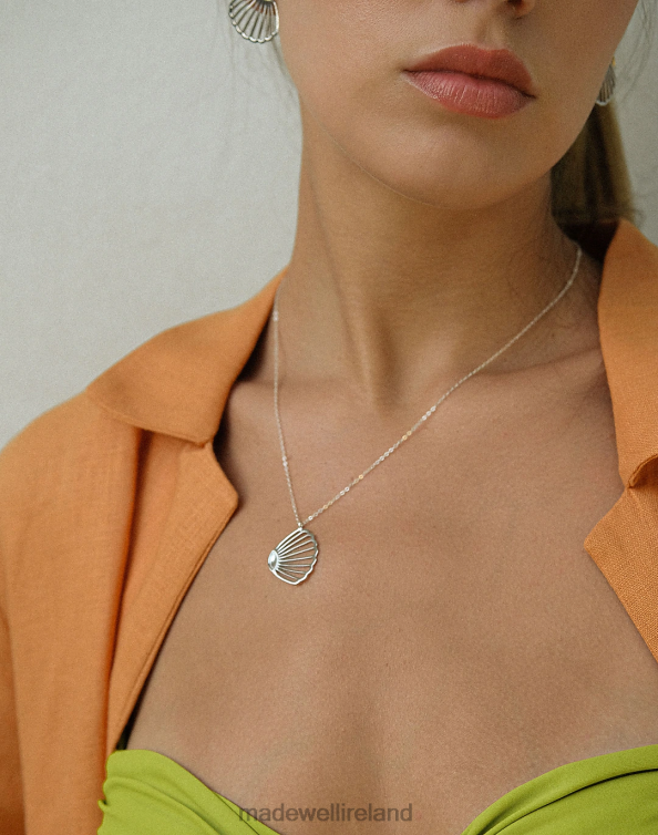 Jewelry Silver 6266T1986 Madewell MUNS Concha Necklace Women