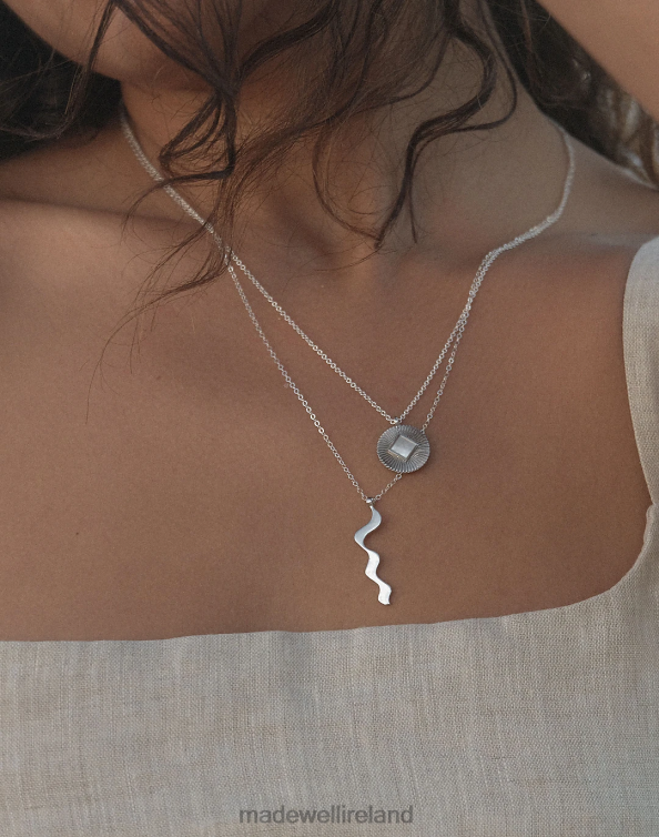 Jewelry Silver 6266T2000 Madewell MUNS Hito Necklace Women