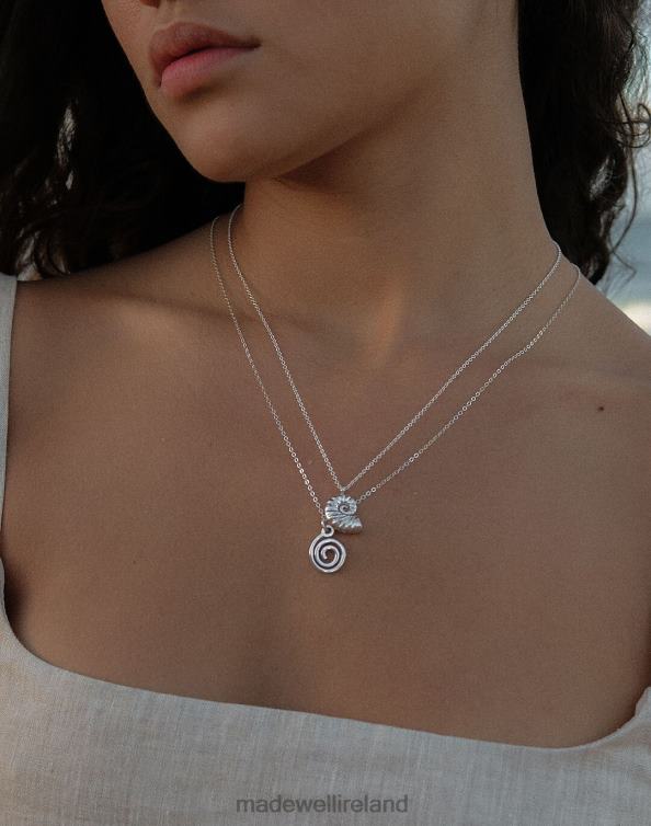Jewelry Silver 6266T2008 Madewell MUNS Espiral Necklace Women