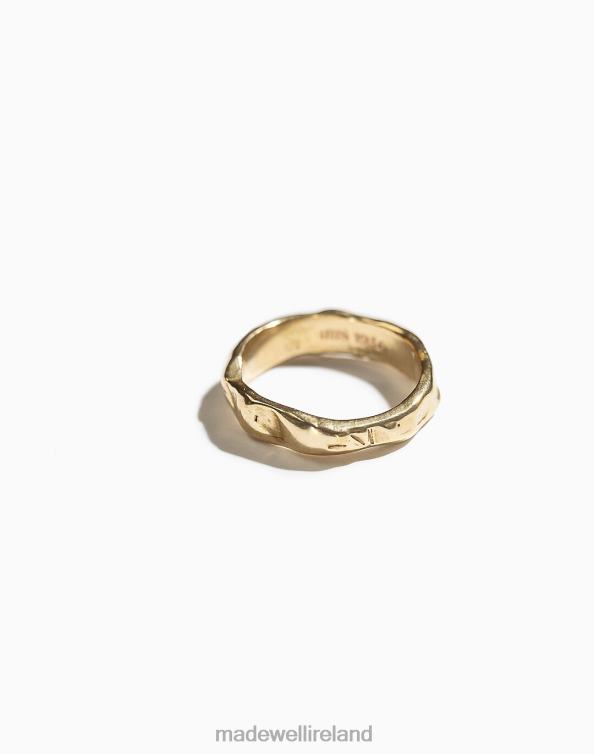 Accessories Brass 6266T1300 Madewell Iris 1956 Jewelry Flow Band Ring Women
