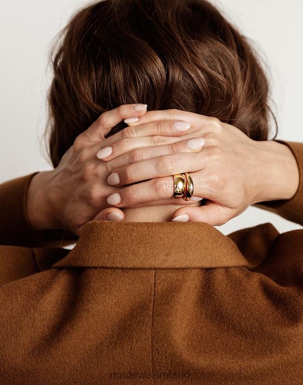 Accessories Gold 6266T1886 Madewell Maslo Jewelry Mini Domed Ring Women