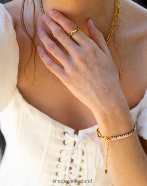 Accessories Gold 6266T2363 Madewell TSEATJEWELRY SKIP RING Women