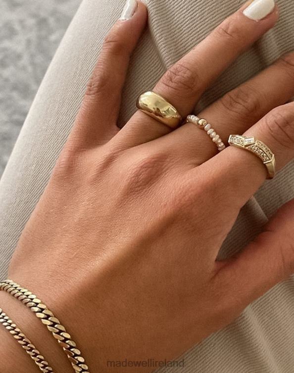 Jewelry Gold 6266T1748 Madewell Kinn Biwa Pearl Ring Women