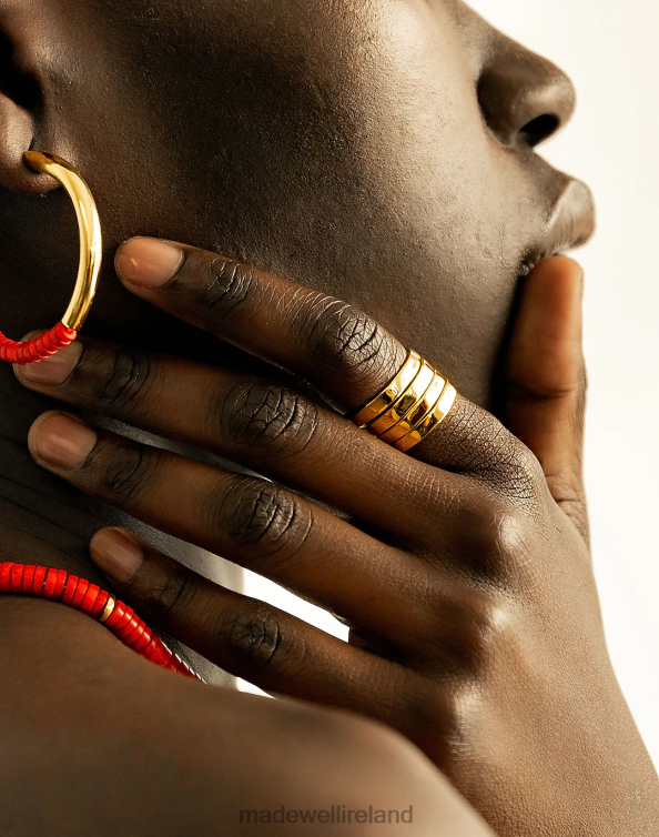 Jewelry Gold 6266T2251 Madewell SOKO Maji Stacking Rings Women