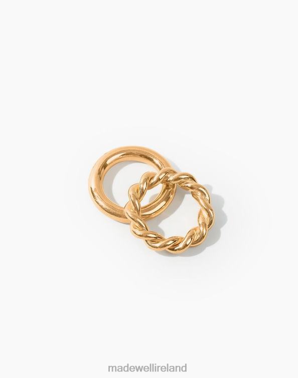 Jewelry Gold 6266T2262 Madewell SOKO Uzi Stacking Rings Women