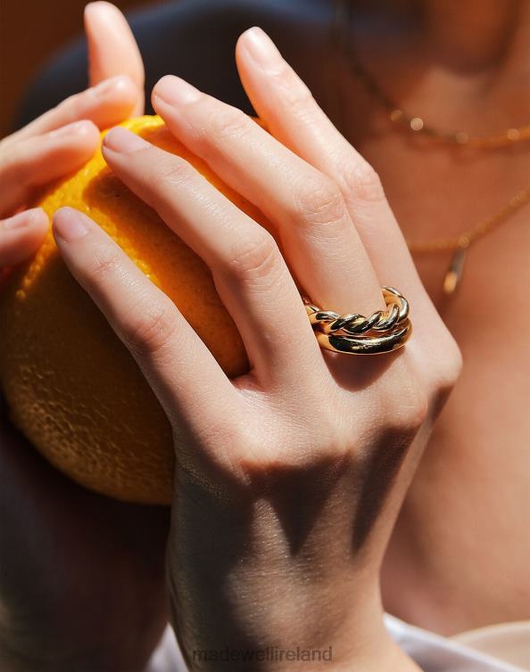 Jewelry Gold 6266T2262 Madewell SOKO Uzi Stacking Rings Women