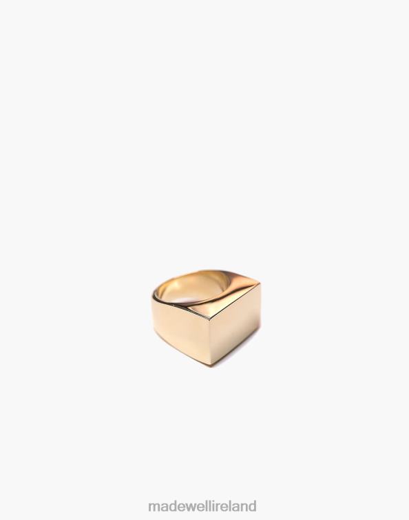 Jewelry Gold 6266T989 Madewell Charlotte Cauwe Studio Modern Signet Ring Women