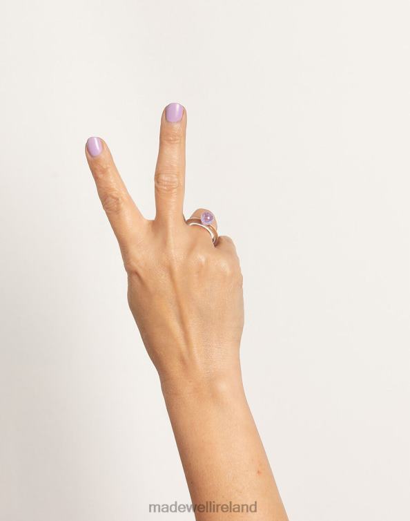 Jewelry Light Purple 6266T1574 Madewell Jane D'Arensbourg Dot Lilac and Clear Glass Ring Women