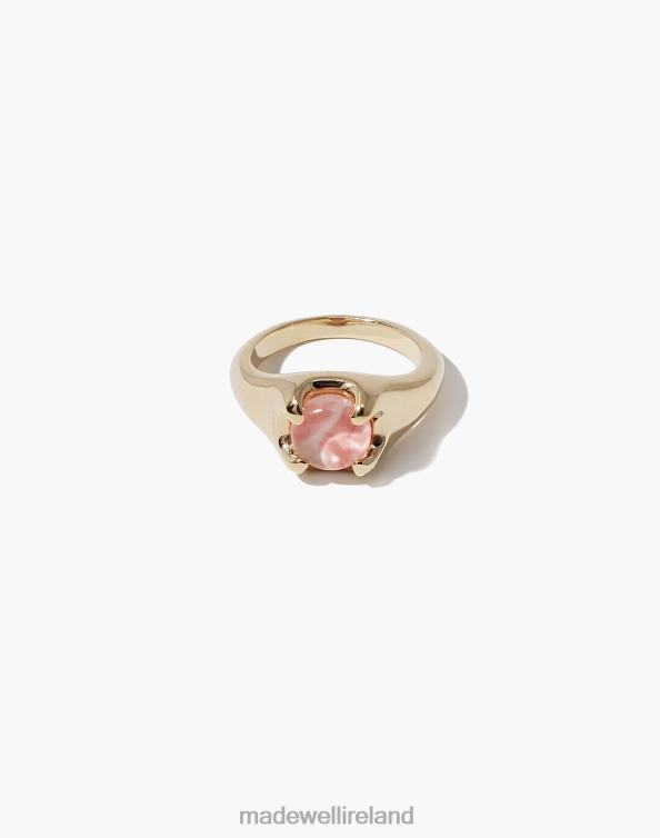 Jewelry Pink Multi 6266T1807 Madewell CLED Beam Ring Marble Women