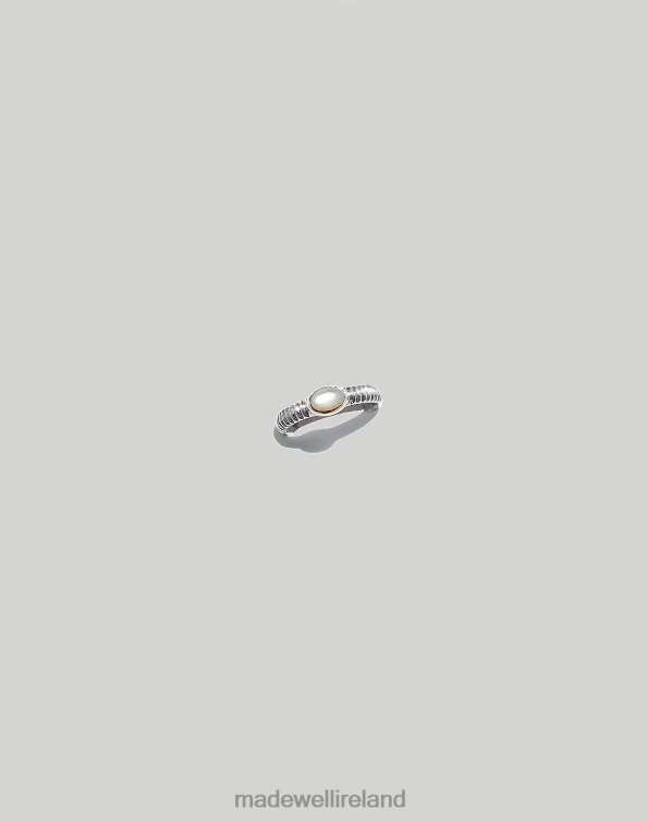 Jewelry Silver 6266T1943 Madewell Memoir Mother Pearl Ring Women