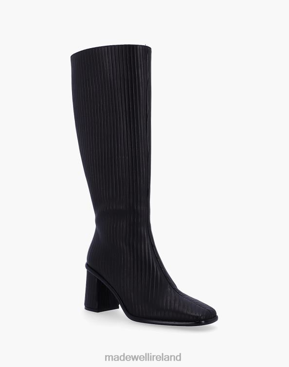Footwear Black 6266T1188 Madewell ALOHAS East Pleated Tall Boots Women