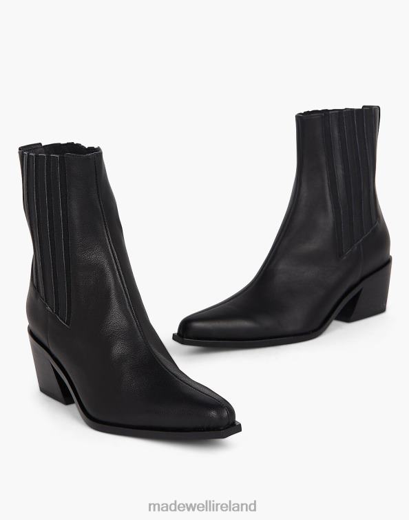 Footwear Black 6266T1642 Madewell Intentionally Blank Hillary Heeled Boot Women