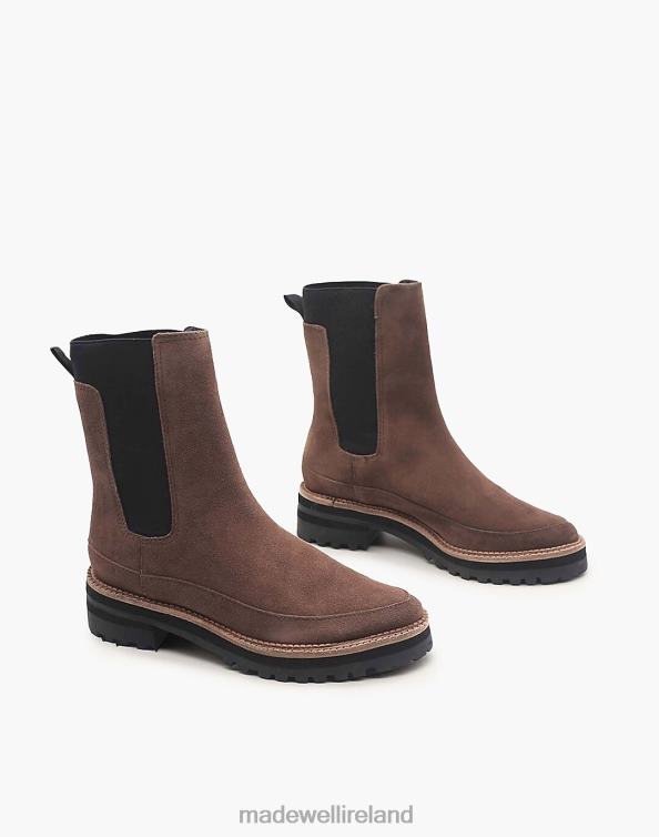 Footwear Tobacco 6266T1705 Madewell KAANAS Belgrade Combat Sock Bootie Women