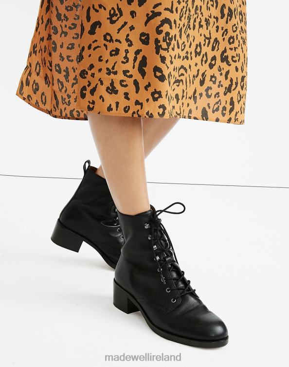 Footwear True Black 6266T2610 Madewell The Patti Lace-Up Boot Women