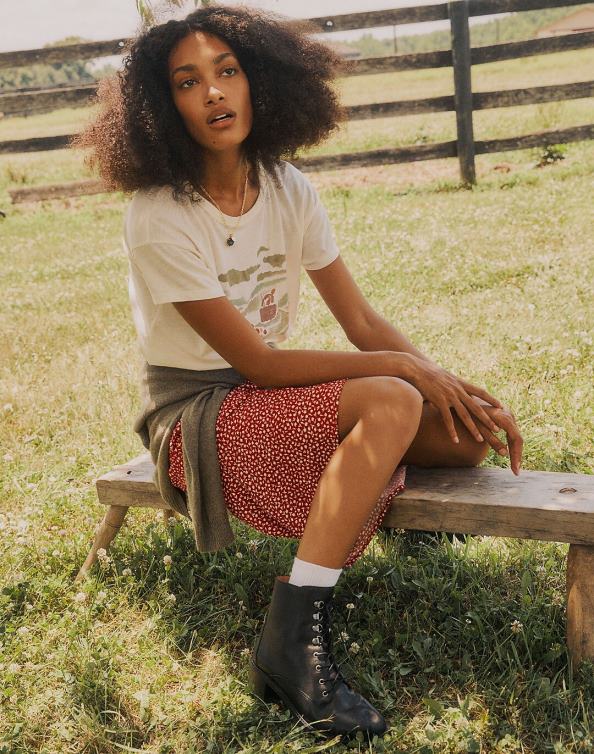 Footwear True Black 6266T2610 Madewell The Patti Lace-Up Boot Women