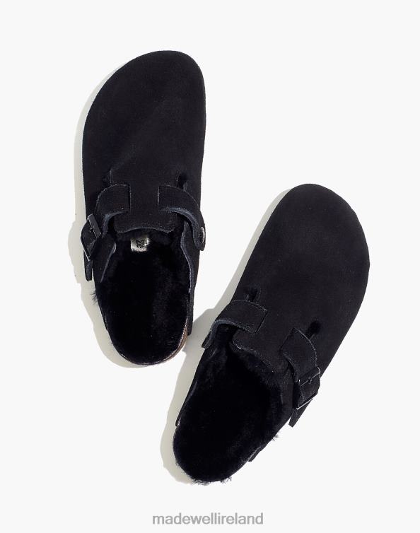 Footwear Black 6266T1260 Madewell Birkenstock Suede Boston Clogs Women