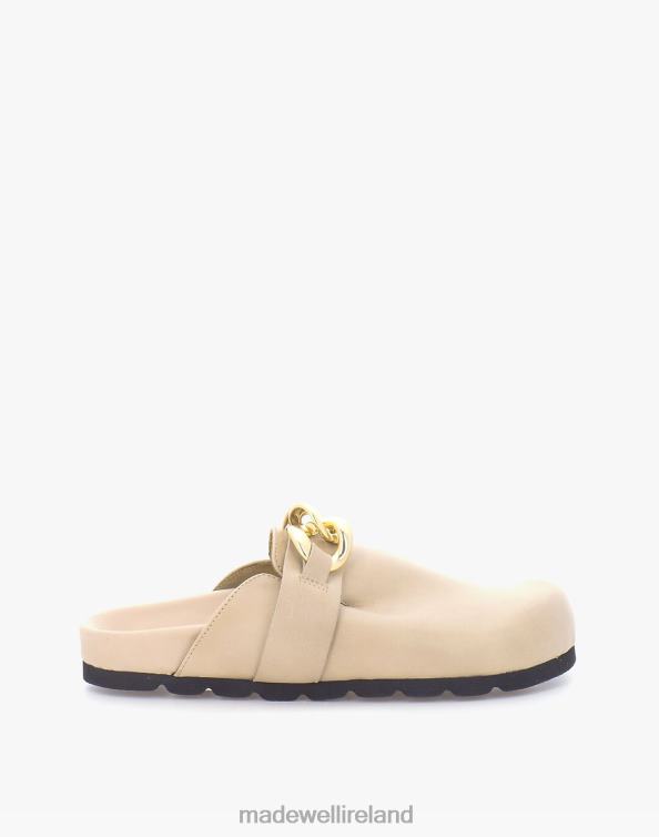 Footwear Light Brown 6266T1185 Madewell ALOHAS Fireplace Chain Leather Clogs Women