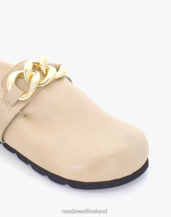 Footwear Light Brown 6266T1185 Madewell ALOHAS Fireplace Chain Leather Clogs Women
