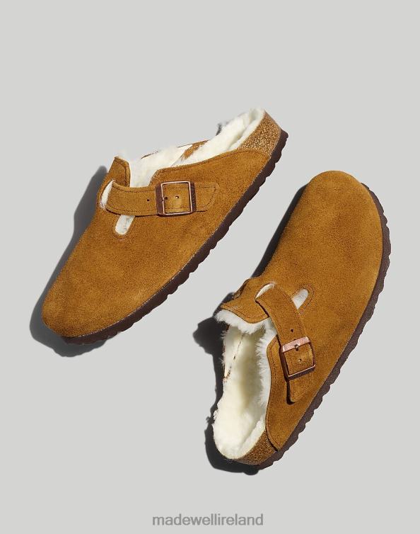 Footwear Natural 6266T1261 Madewell Birkenstock Suede Boston Clogs Women