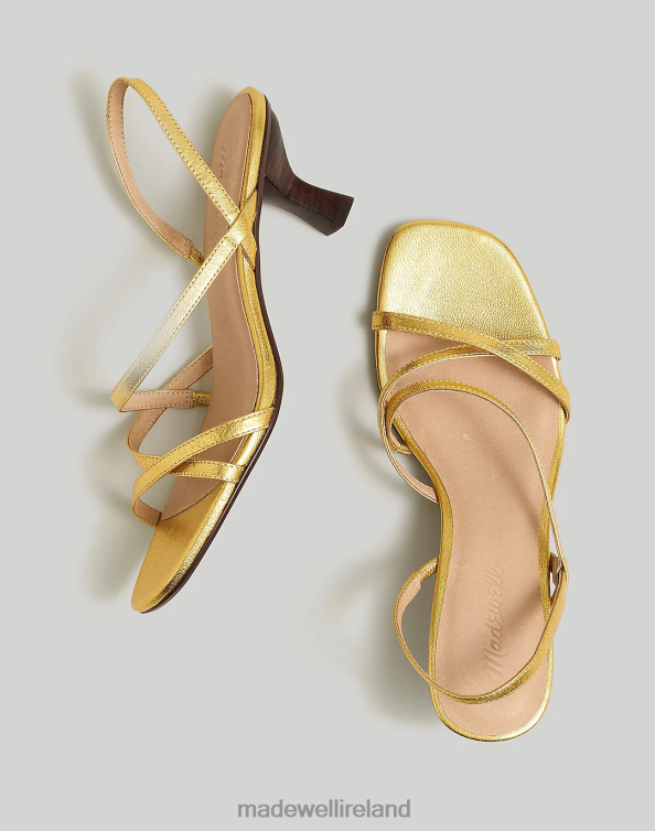 Footwear Bright Gold 6266T2699 Madewell The Felicia Slingback Sandal Women