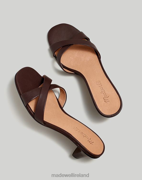 Footwear Chocolate Raisin 6266T2698 Madewell The Rachelle Kitten-Heel Sandal Women