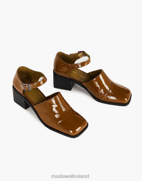 Footwear Taupe 6266T1635 Madewell Intentionally Blank Patent Leather Marty Heels Women